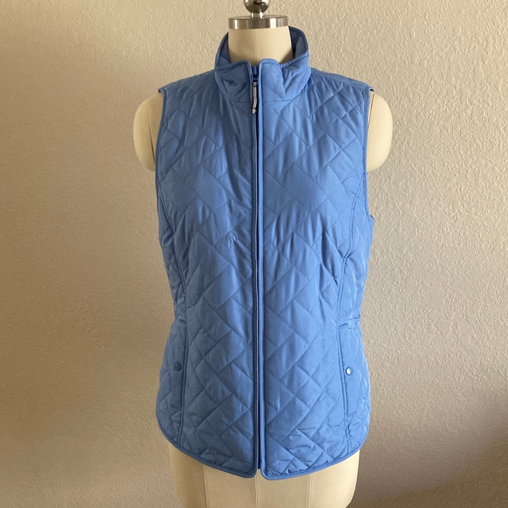 Talbots Periwinkle Lightweight Quilted Vest
